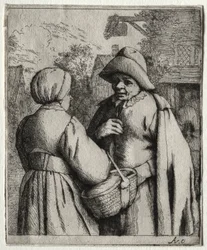 Uomo e donna che conversano