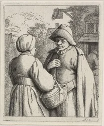 Uomo e donna che conversano