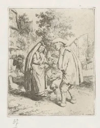Uomo e donna in conversazione