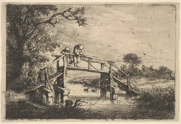 Due Pescatori su un Ponte, 1647