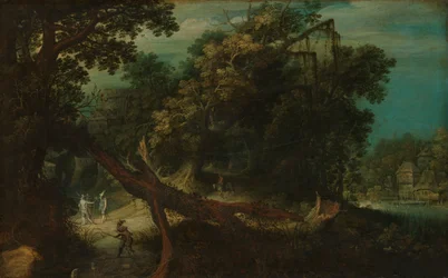 Tiratori in una radura della foresta, 1620-1661 circa (olio su tavola)