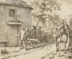 Soldati forzano una porta