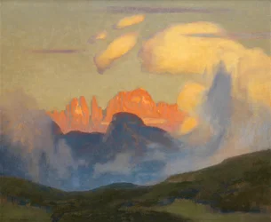 Bagliore serale sul Rosengarten
