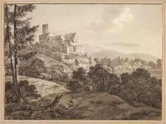 Veduta del castello di Gnandstein