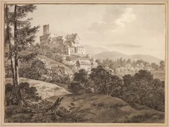 Vista del castello di Gnandstein