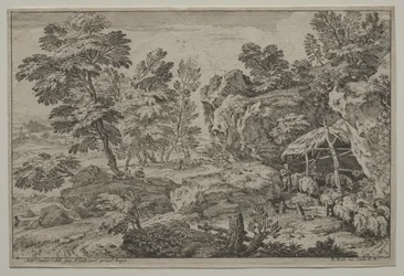Paesaggio con Pastori e Due Greggi