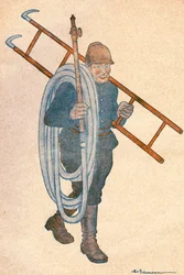 Joseph NOULENS (1864-1944), politico francese. Disegno di Adrien Barrere (1874-1931) per FANTASIO, Numero 204 del 15 aprile