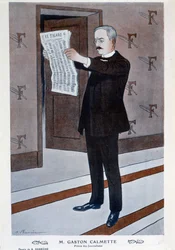 Ritratto di Gaston Calmette, direttore del Figaro, di Barrère, "Fantasio"