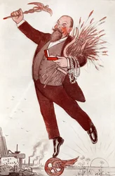 Ritratto del poeta e politico Maurice Couyba (1866-1931) (Maurice Boukay) - Disegno di Adrien Barrere (1874-1931) tratto da 