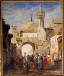 Veduta di una moschea al Cairo