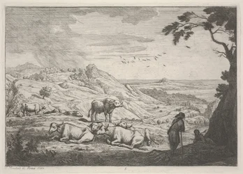 Paesaggio con mucche
