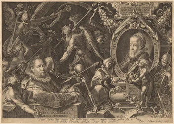 Bartholomaeus Spranger e la sua defunta moglie Christina Muller