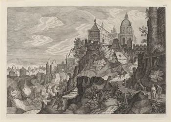 Paesaggio roccioso in Boemia