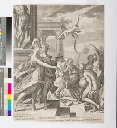 Atena introduce la pittura tra le Muse, c.1603