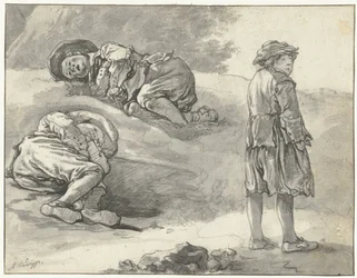 Tre studi di un piccolo pastore