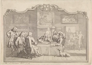 Gilda di San Luca a Dordrecht, 1736