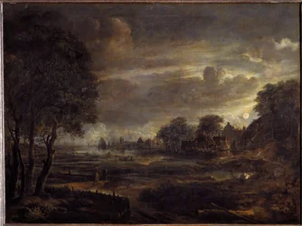 Paesaggio al chiaro di luna