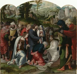 La resurrezione di Lazzaro, pannello centrale del trittico, c.1530