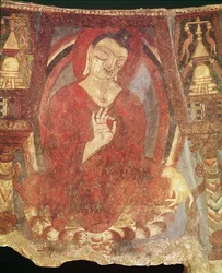 Buddha seduto su un loto, V-VI secolo