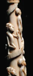 Zanne scolpite, Congo (avorio) (dettaglio)