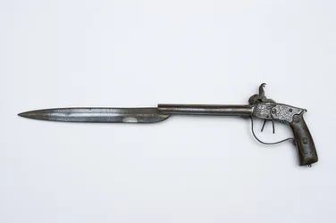 Pistola a percussione a doppia canna, c.1840