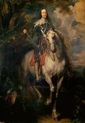 Tedesco: Porträt Karl I., König von England Ritratto equestre di Carlo I d