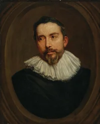 Ritratto di uomo in un ovale dipinto