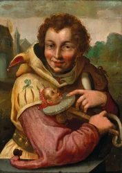 Giullare con marotte secondo Goltzius