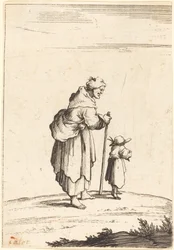 Mendicante Donna e Bambino