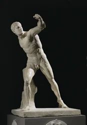 Il gladiatore Borghese, ritrovato ad Anzio, in Italia, intorno al ...
