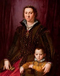 Ritratto di Giovanna Chevara e suo figlio Giovanni Montalvo, c.1560-65