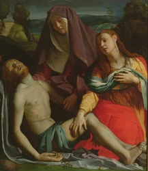 Cristo morto tra la Vergine e Maria Maddalena