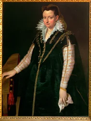 Eleonora di Toledo, moglie di Cosimo I Medici (dipinto su legno di pioppo)