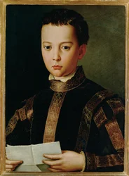 Il Granduca Francesco I Medici da ragazzo (dipinto su tavola)