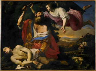 Il sacrificio di Isacco (dipinto su tela)