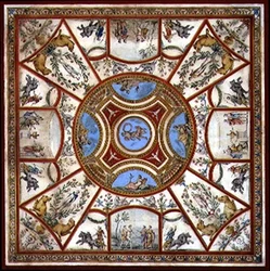 Progetto per il soffitto della sala colazione dipinta a Kedlestone Hall, Derbyshire, c.1760