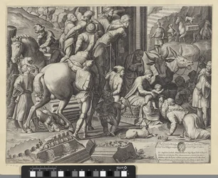 Adorazione dei Magi (parte in basso a sinistra)