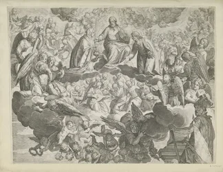 Il martirio di Santa Giustina di Padova (metà superiore)
