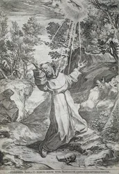 La stigmatizzazione di San Francesco sul monte La Verna (1224)