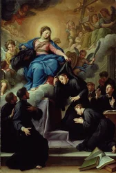 La Madonna con i sette fondatori dell’Ordine dei Servi di Maria, ca. 1728