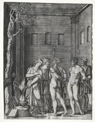 Oreste e Pilade portati a Ifigenia per il sacrificio, 1514-1536