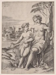 Venere e Eros, datato 1516