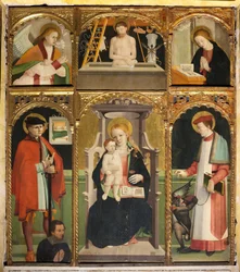 Polittico della Madonna e Bambino con i Santi Giuliano e Bernardo