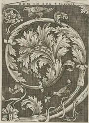 Ornamento fogliare da antica chiesa romana