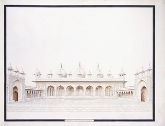 La Moti Musjid nel Forte di Agra, c. 1815