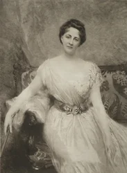 Moreau-vauthier 1906 piatto 32 aime morot madame archdeacon boisseaux 1895
