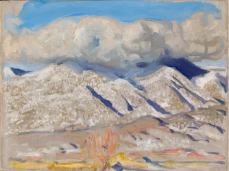 Le montagne di Taos avvolte dalle nuvole