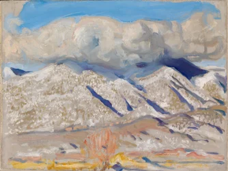Le montagne di Taos avvolte dalle nuvole