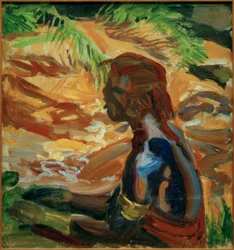 Kikuyu sulla riva del fiume