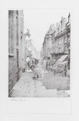Corsie di Londra: Leather Lane (litografia)
